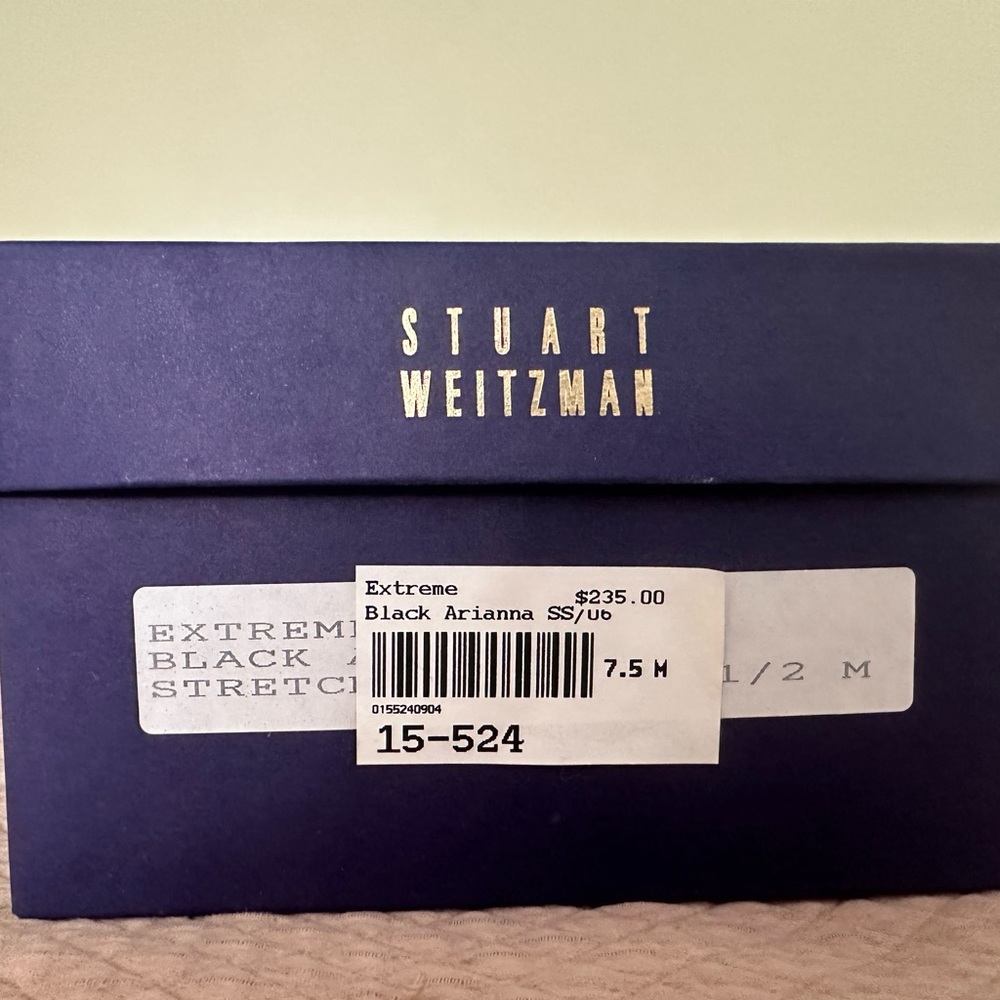 Stuart Weitzman Balck Heels Size 7.5 - image 4